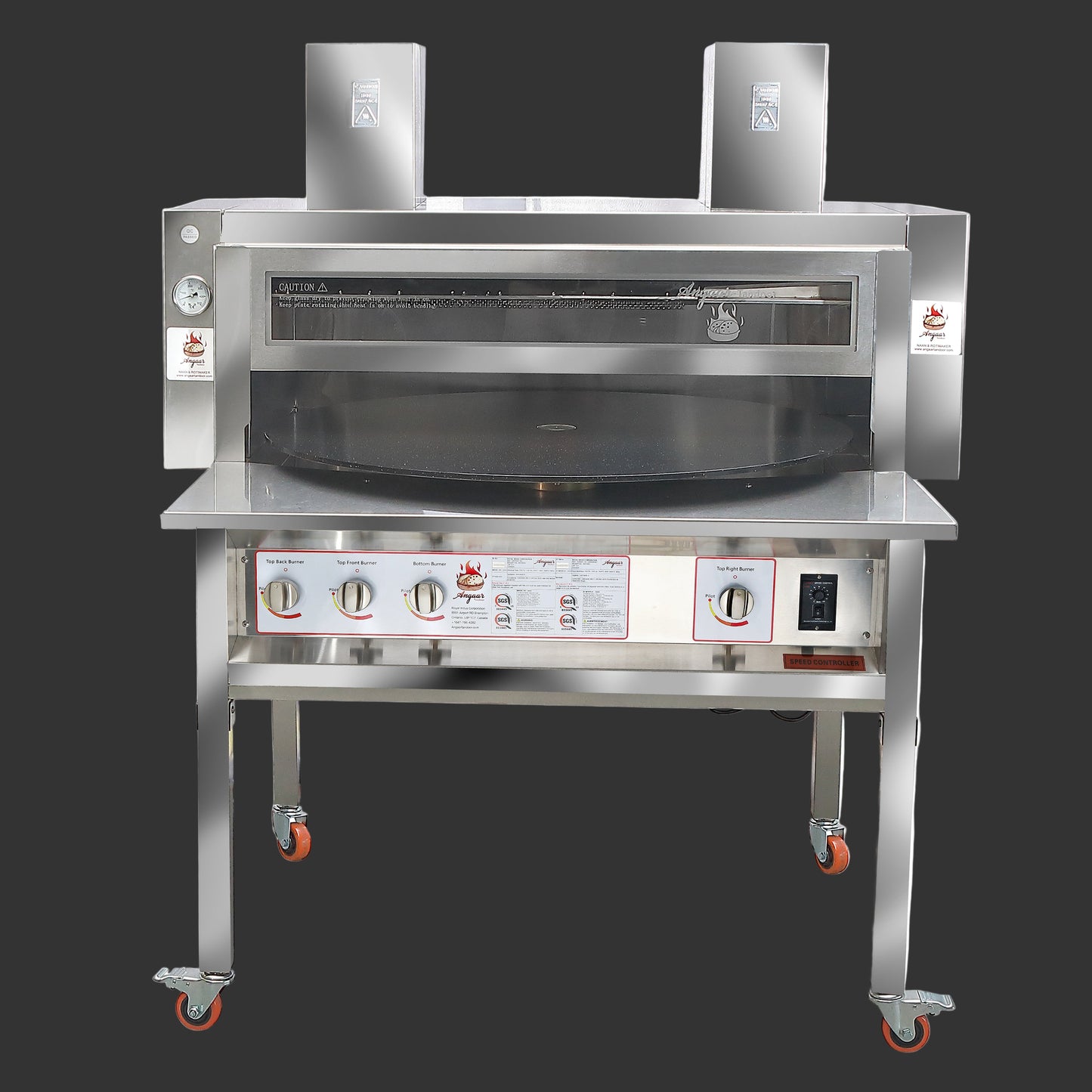 Certified 40 Inch Rotating Pita Oven