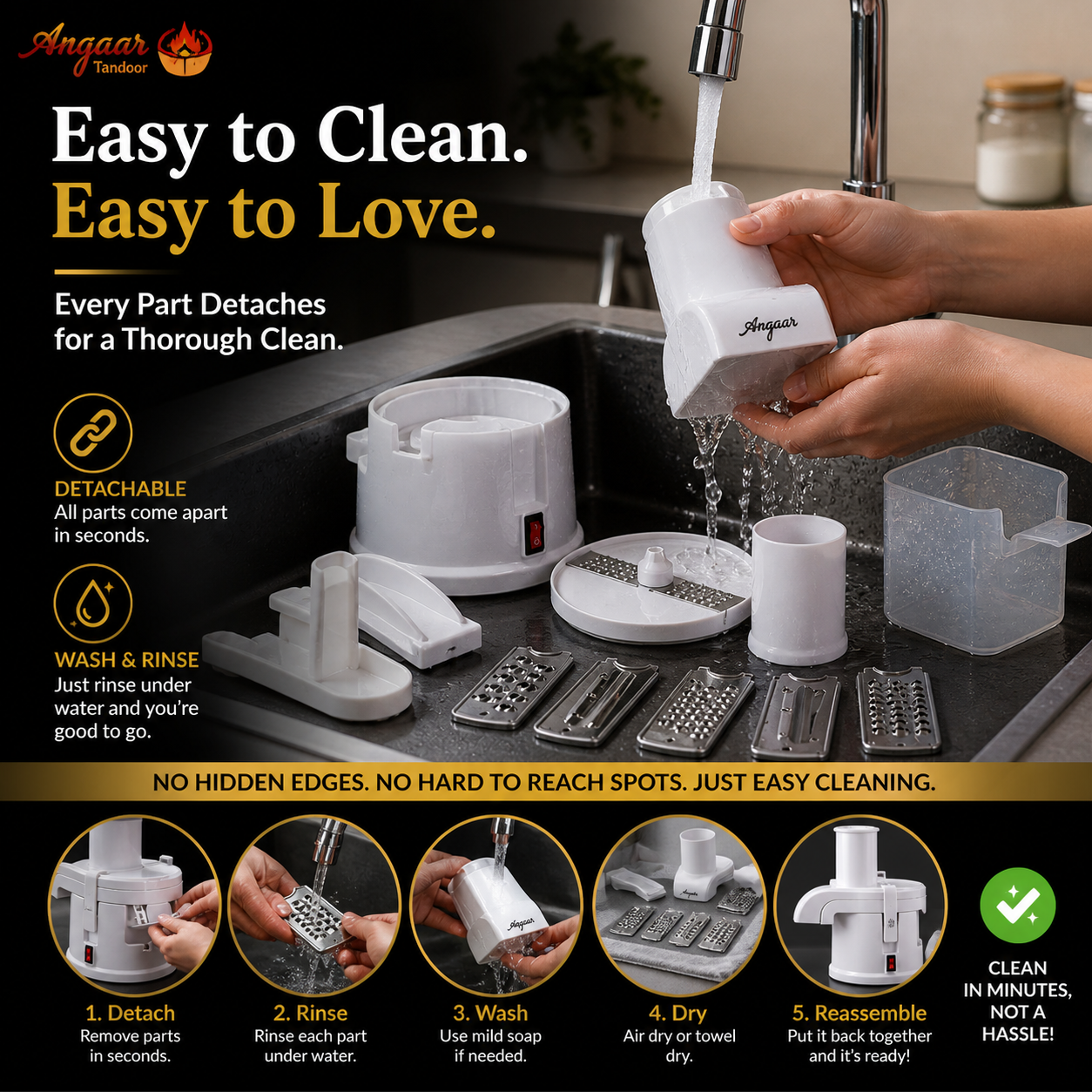 Angaar Electric Potato and Cheese Grater