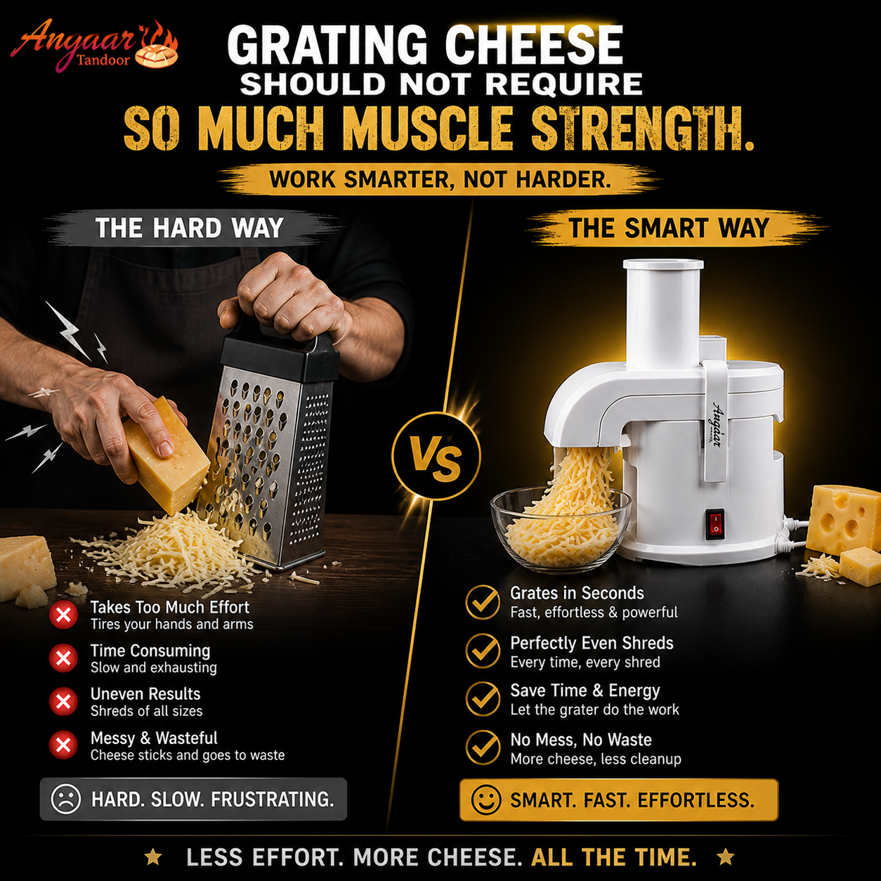 Angaar Electric Potato and Cheese Grater